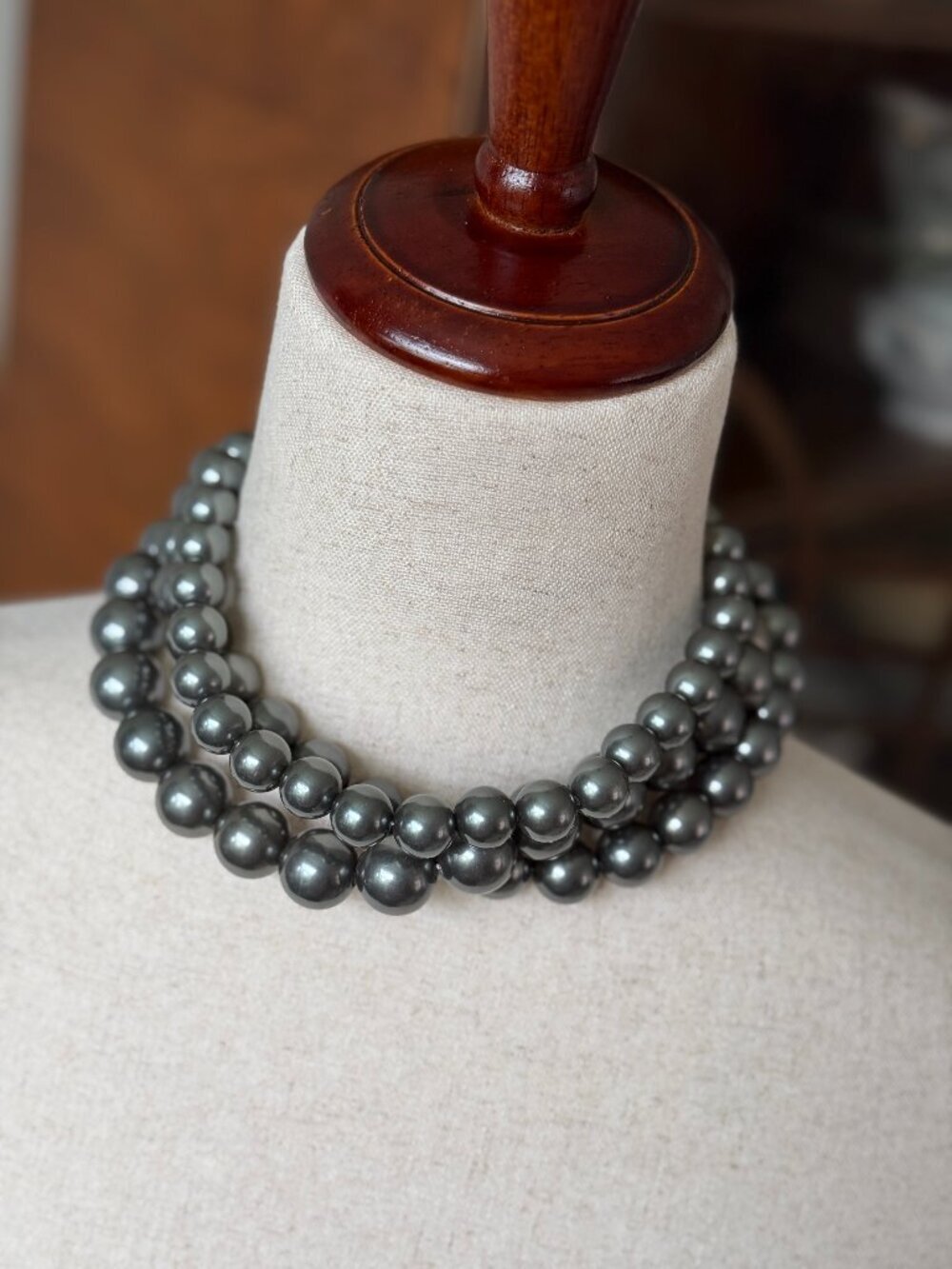 NWT Anthropologie Triple-strand Pearl Choker Necklace